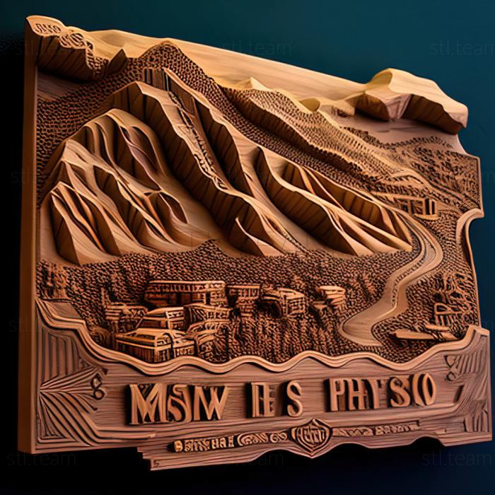 3D model El Paso Texas (STL)